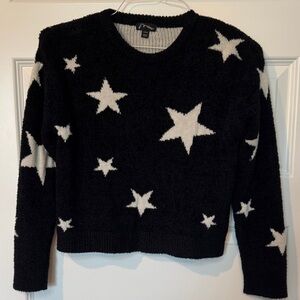 Art Class Black and White Star Sweater